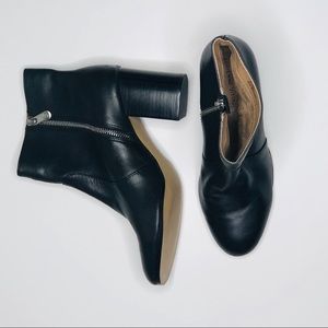 Black Zipper Booties